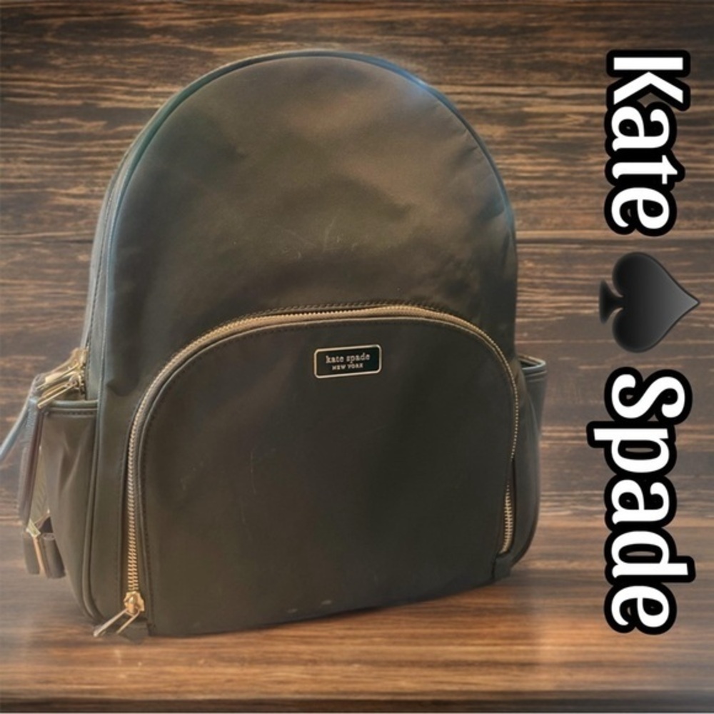 Kate ♠️ Spade New York Dawn Medium Green Backpack, $329 MSRP Cert. Authentic​